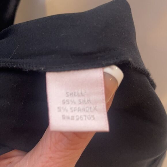 Rebecca Taylor Black Silk Tank Top. - Picture 6 of 7